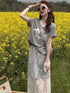Spring Trendy Aesthetic Lacey Skirt With T-Shirts Sets